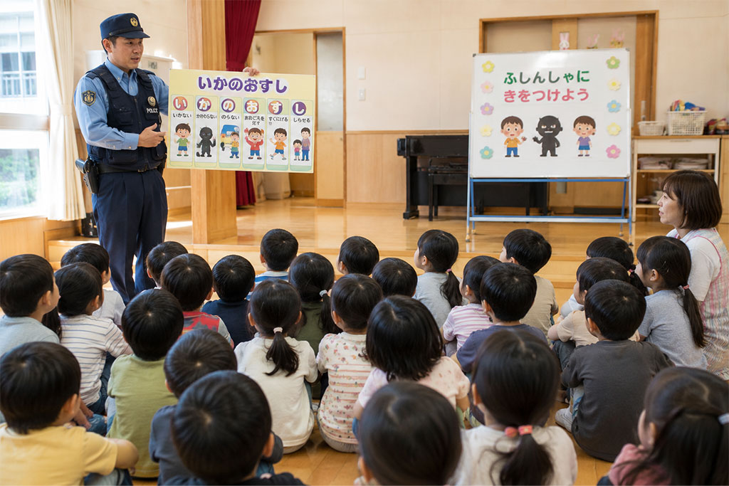 防犯訓練の様子